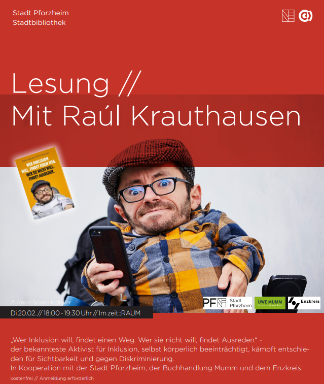 Lesung mit Raúl Krauthausen