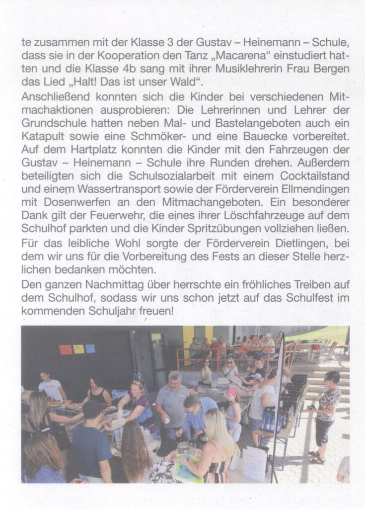 Sommerfest in Dietlingen