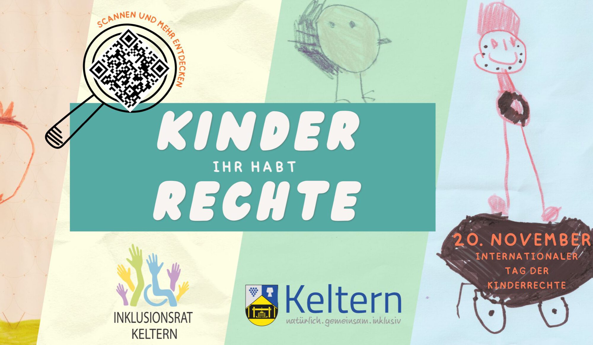 VERKLEINERT_Kinder Ihr Habt Rechte - Banner (80 x 40 cm) - 2400px