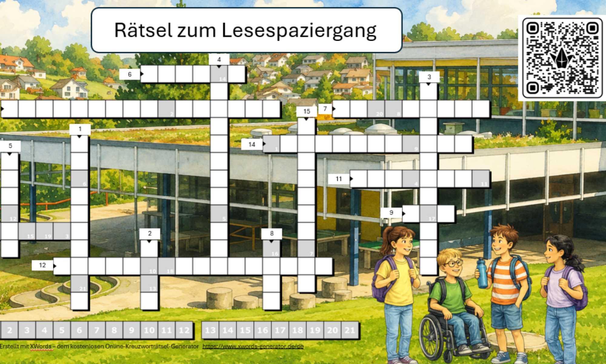 Rätsel zum Lesespaziergang