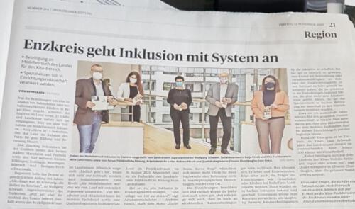 PZ Enzkreis geht Inklusion mit System an 13.12.2020